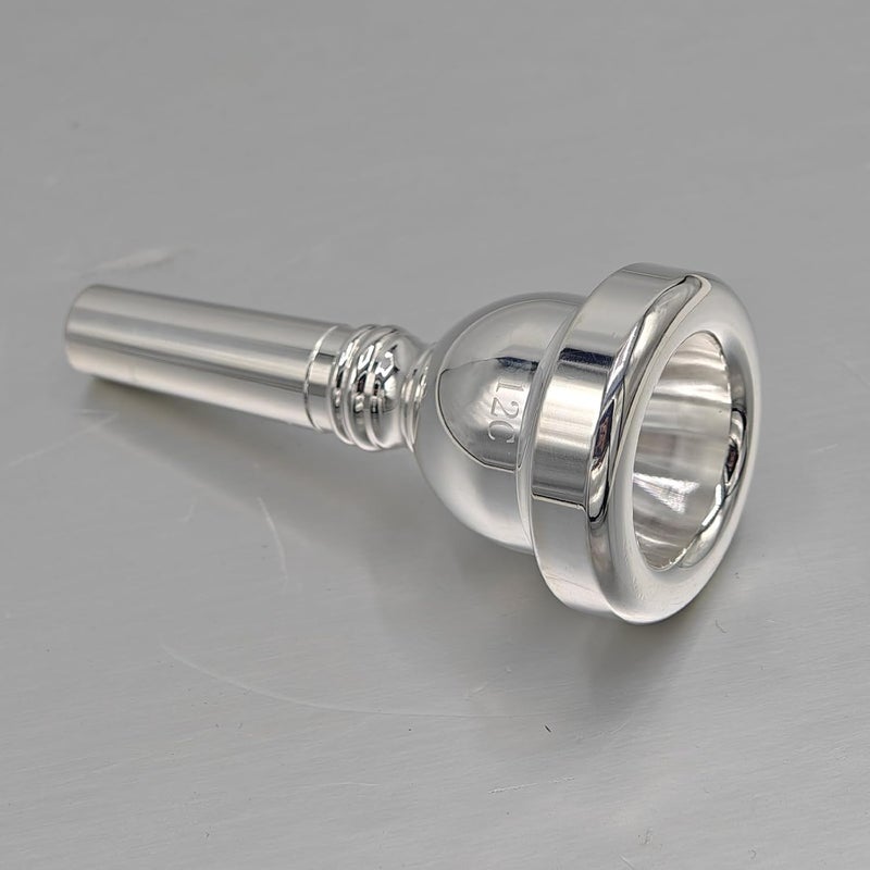 Cheerock 12C Trombone Mouthpiece, Silver Plated Mouthpiece, Euphonium Mouthpiece with Superior Sound, Excellent for Baritone and Trombone Instrument Accessories - Image 1